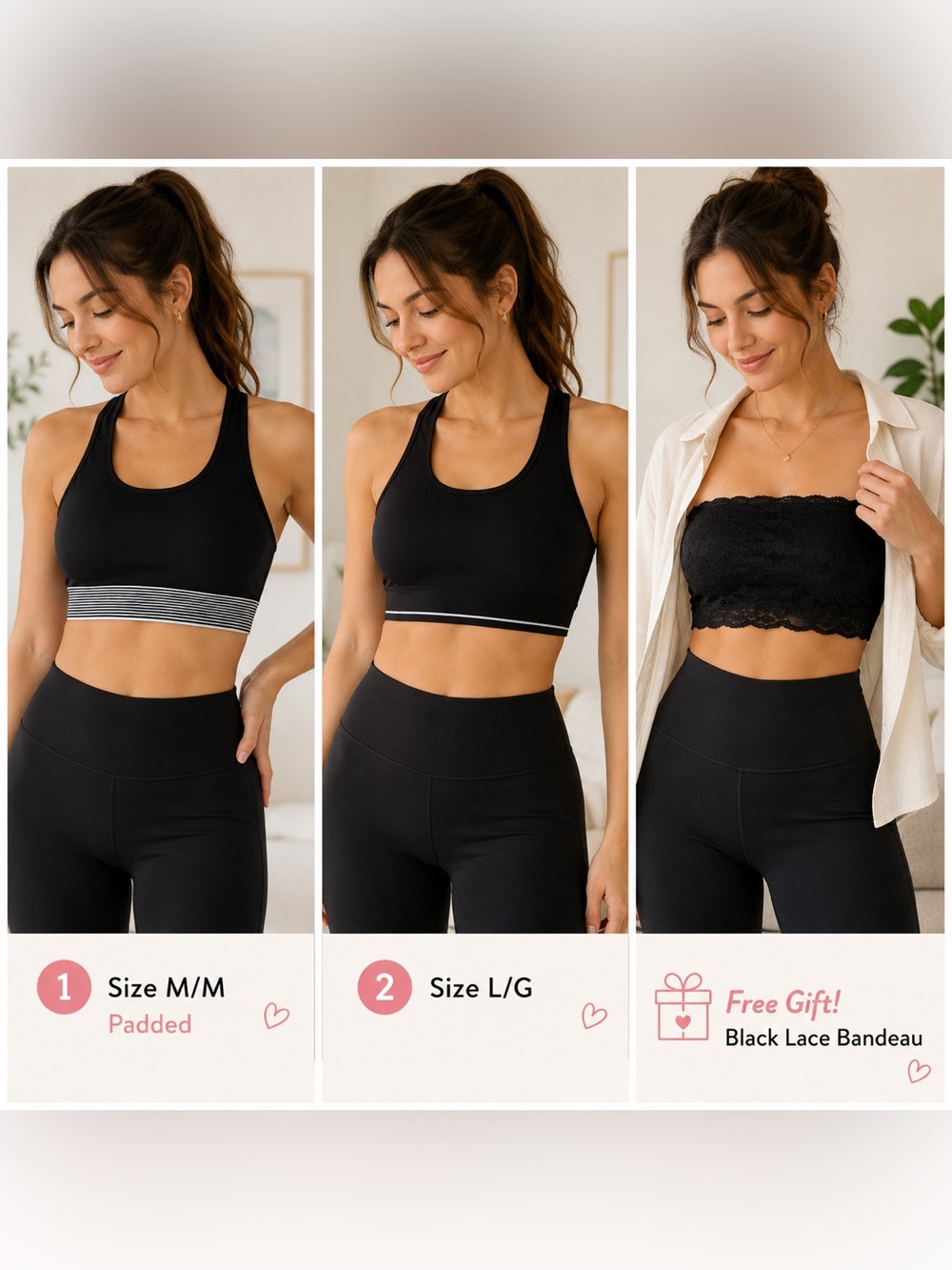 Black workout Tops